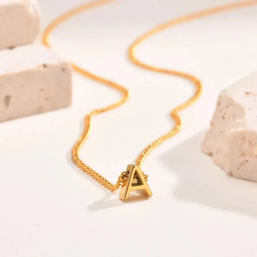 Upper-case Letter Pendant - Diatoms