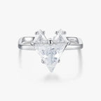 Heart Shape Sterling Silver Luxy Rings - Diatoms