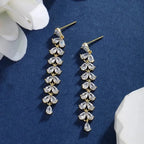 Geometric Tassel Gemstones Drop Earrings - Diatoms