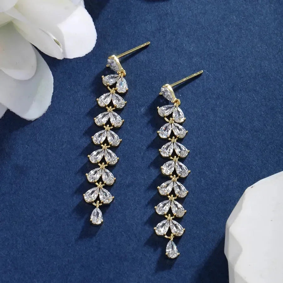 Geometric Tassel Gemstones Drop Earrings - Diatoms