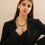 Trendsetter Geometric Beaded Necklace - Diatoms