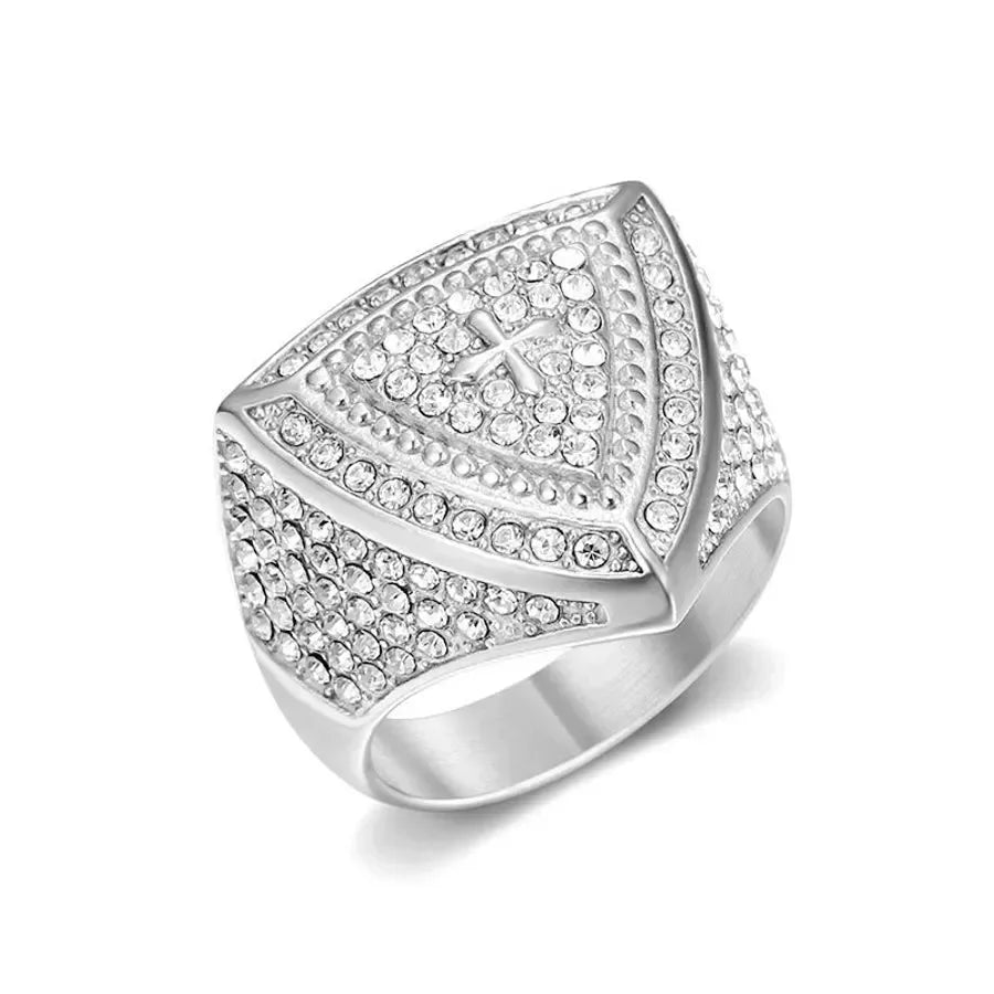 Hip-Hop Diamond Men's rings - Diatoms