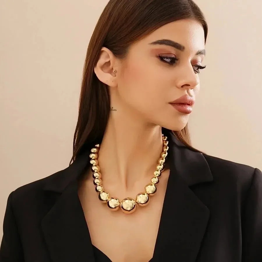 Trendsetter Geometric Beaded Necklace - Diatoms