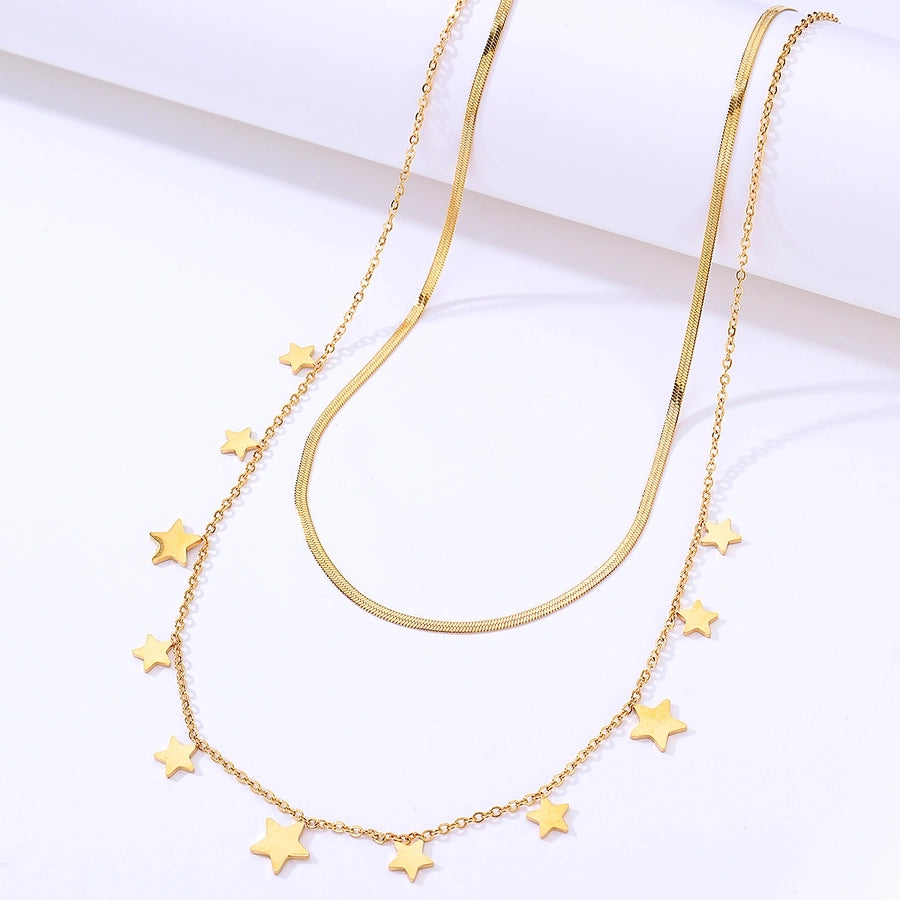 Star Layered Pendant Necklace