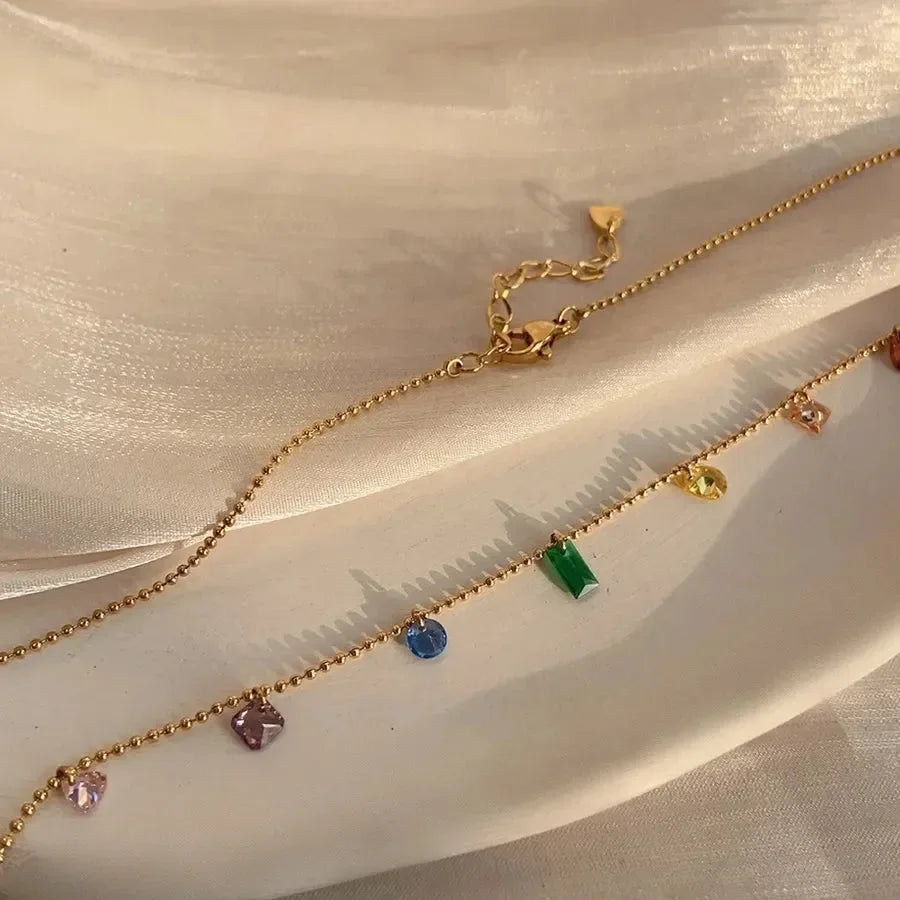 Luxy Rainbow Charming Necklace - Diatoms