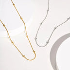 Luxy Ball Chain Necklace - Diatoms