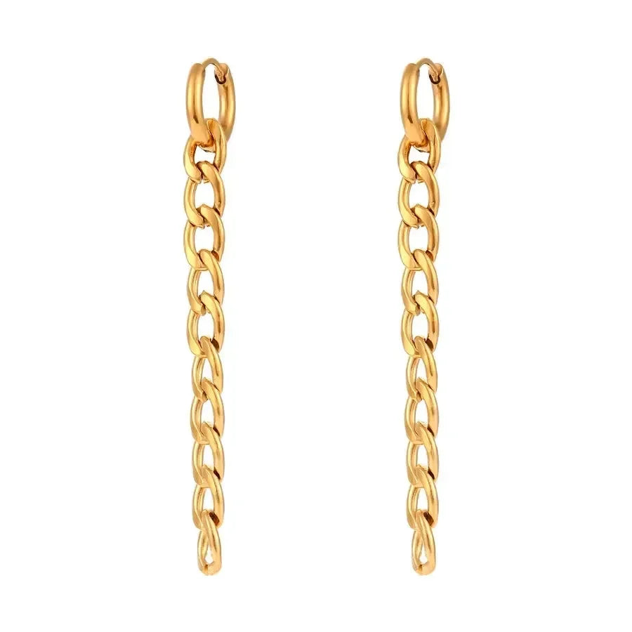Long Chain Earrings - Diatoms