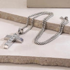 Classic Cross Pendant - Diatoms