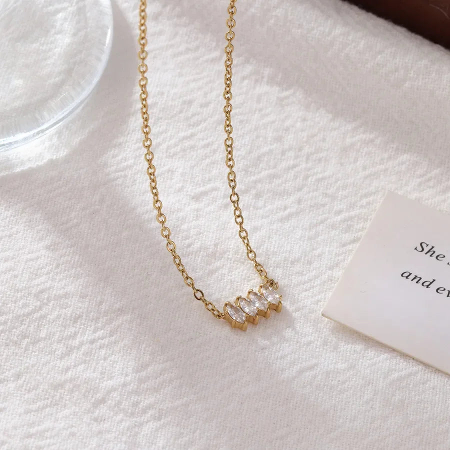Diamond Studded Necklace - Diatoms