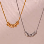 Luxy Dainty Circle Necklace - Diatoms