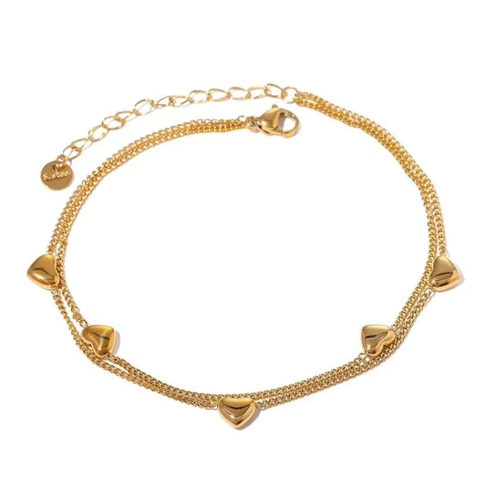 Luxy Double Layered Anklet - Diatoms