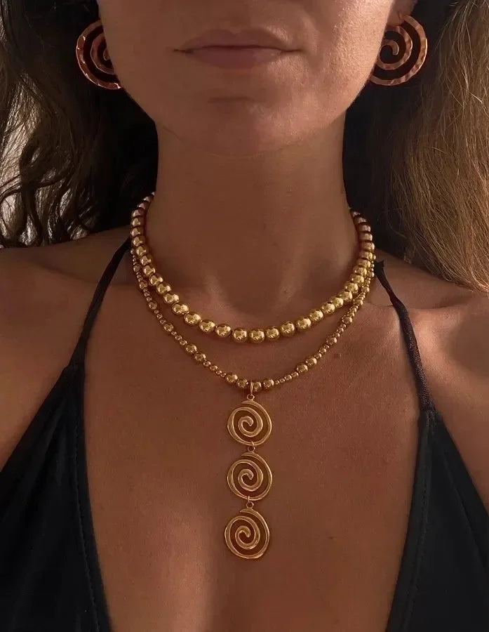 Showstopper Bold Statement Necklace - Diatoms