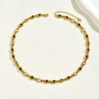 Multi Color Gem Necklace - Diatoms