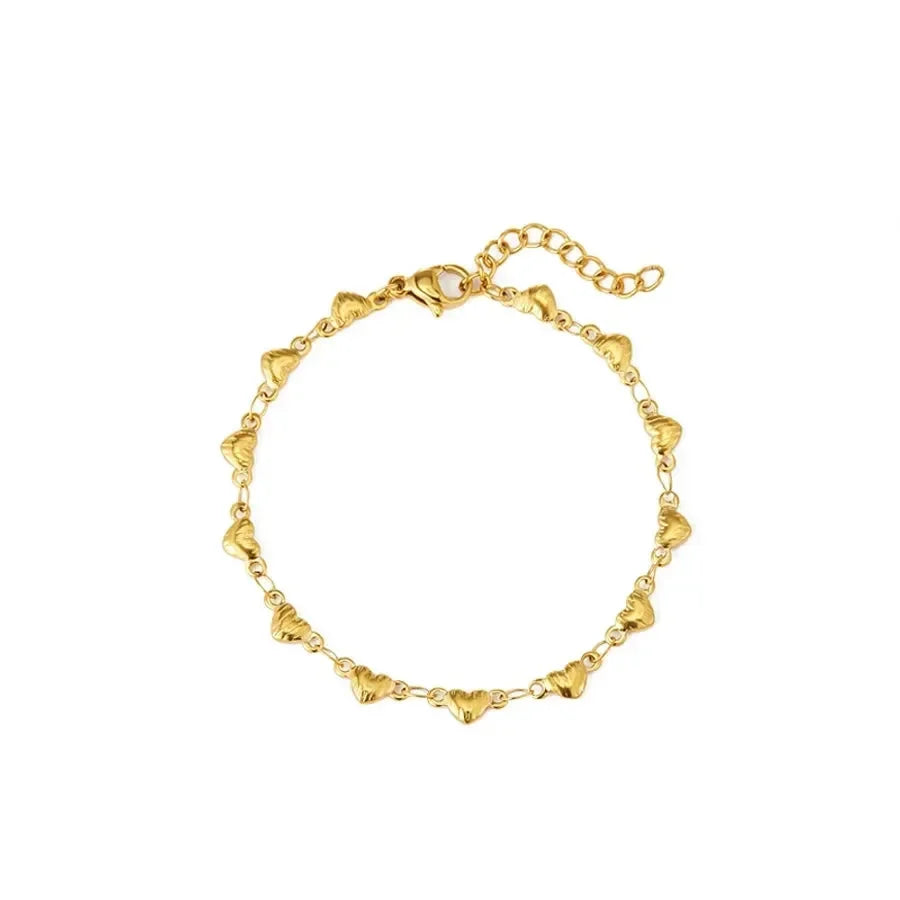 Vintage Style Exclusive Heart Shape Bracelet Necklace - Diatoms