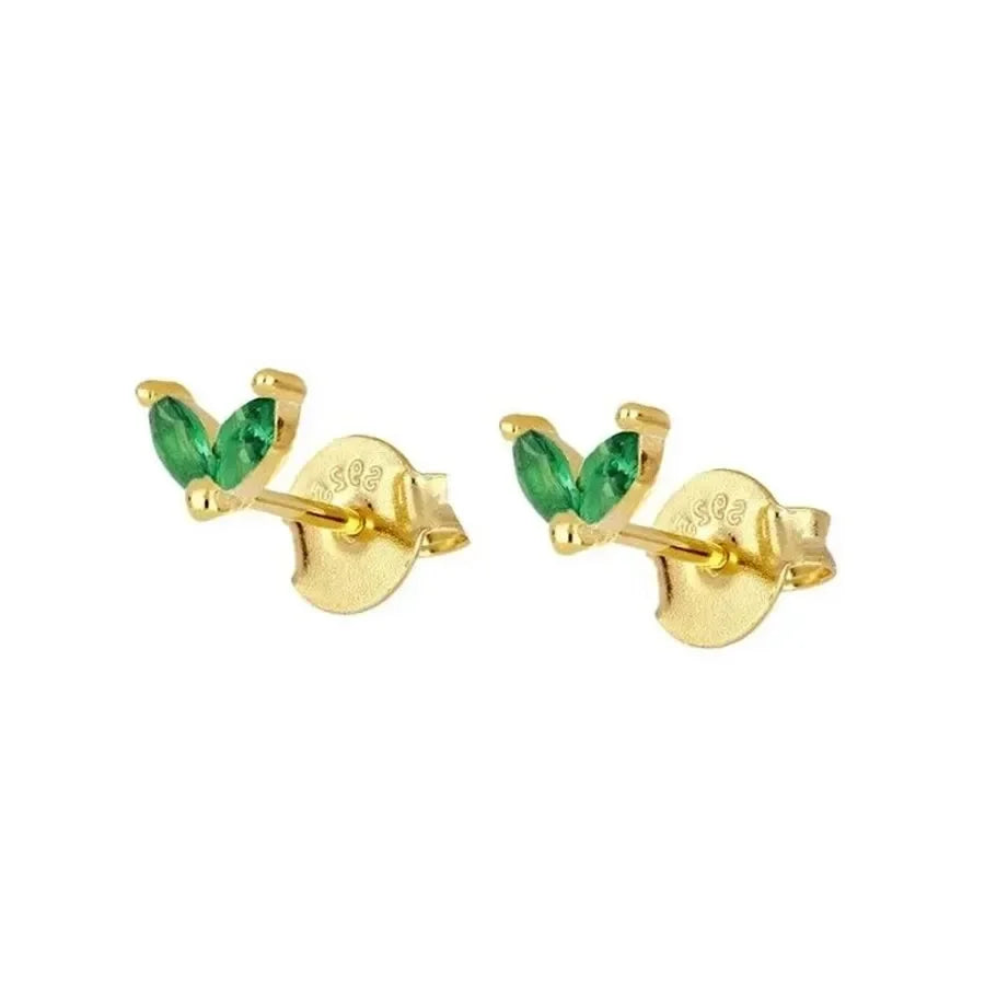 Tiny Tether Drop Earrings Ear Studs - Diatoms
