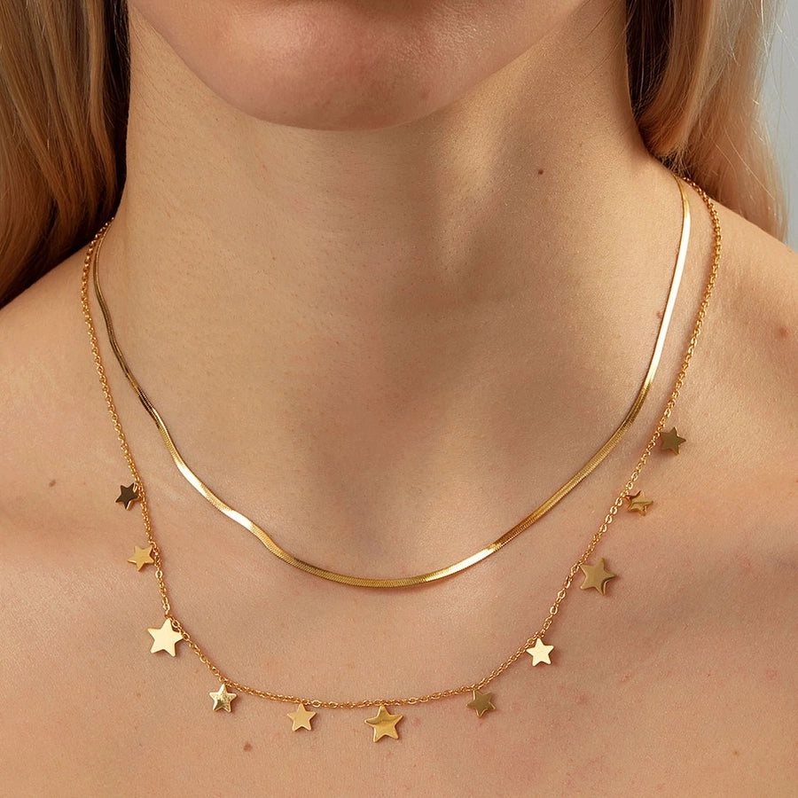 Star Layered Pendant Necklace