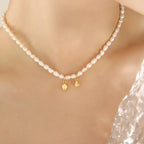 Hanging Pearl Necklace - Diatoms
