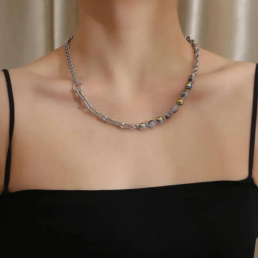 Diatoms Hip-Hop Geometric Unisex Necklace - Diatoms