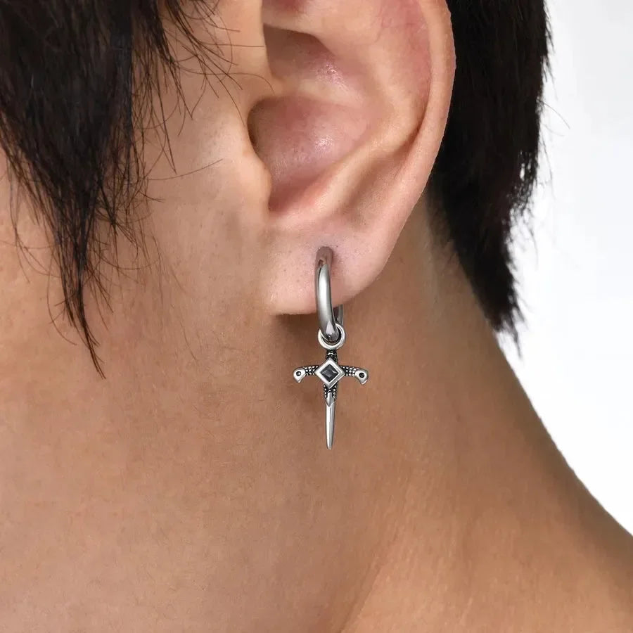 Diatoms Vintage Men Earrings - Diatoms