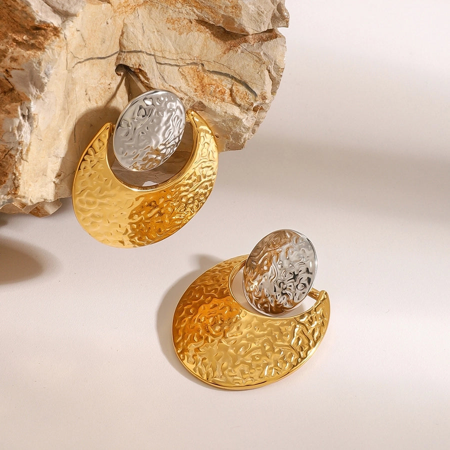 Luxy Round Disc Earring