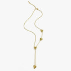 Luxy Heart Shape Long Necklace - Diatoms