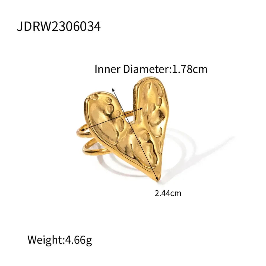 Hearts Aligned Open Rings - Diatoms