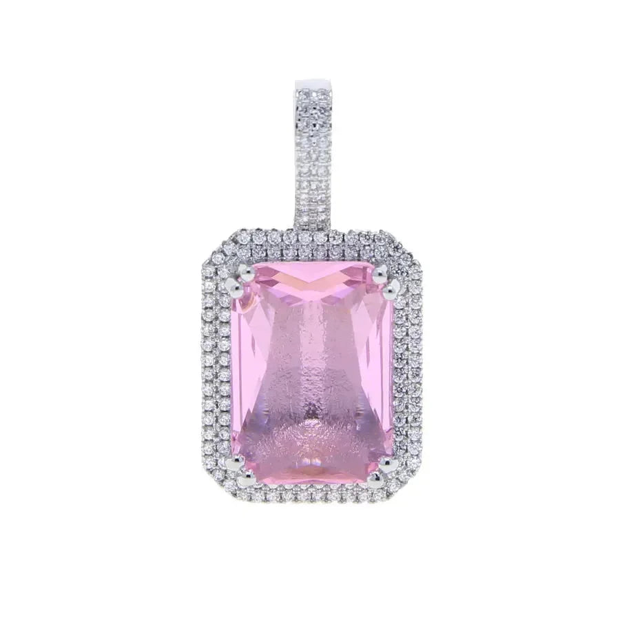 Diatoms Hip-Hop Square Unisex Pendant - Diatoms