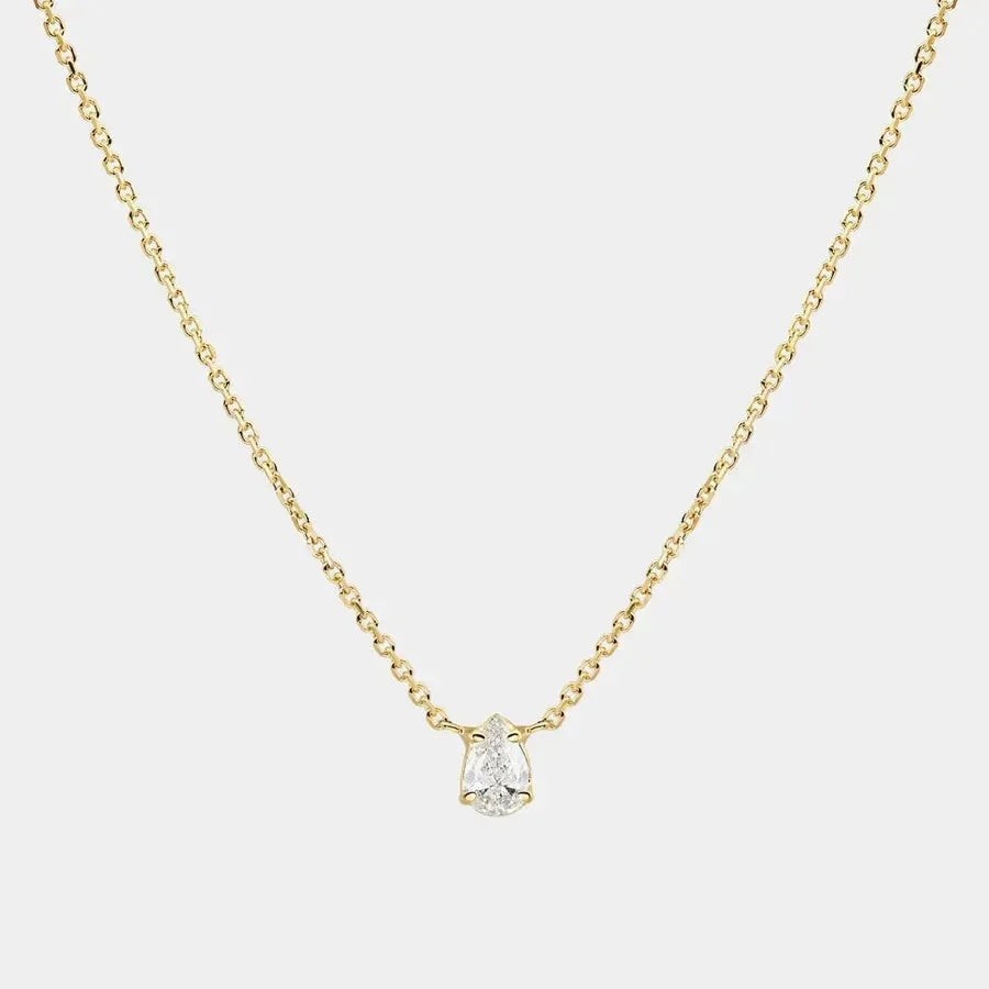 Diatoms Romantic Water Droplets Pendant Necklace - Diatoms