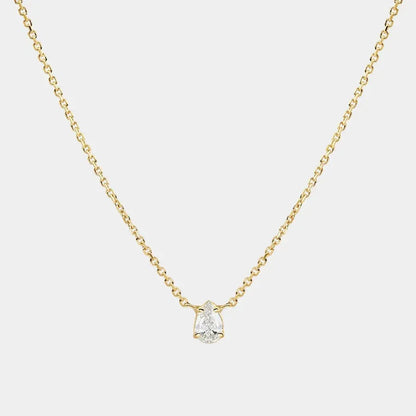 Elegant Romantic Water Droplets Horse Eye Pendant Necklace - Diatoms