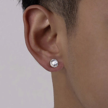 Classic Hip Hop Men Ear Studs