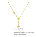 Sweet Flower Dainty Zircon Necklace - Diatoms