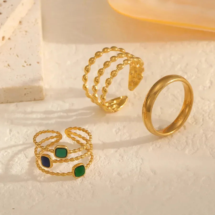 Trio De Mode Rings Set - Diatoms