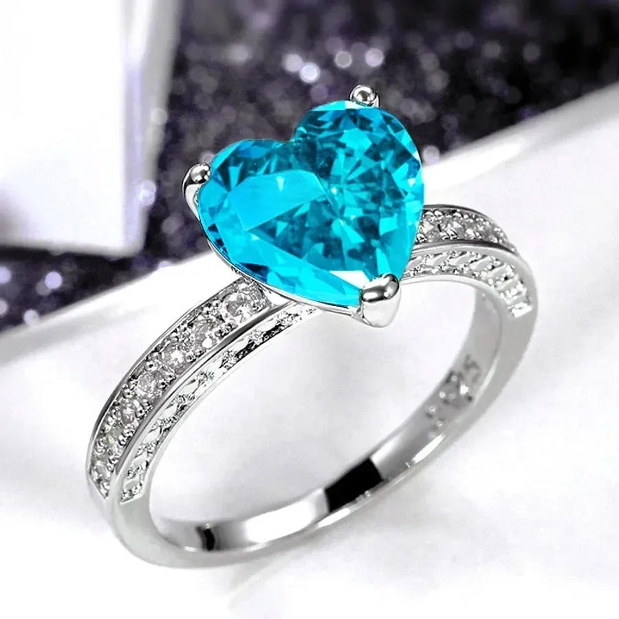 Classic Heart Shaped Rings - Diatoms