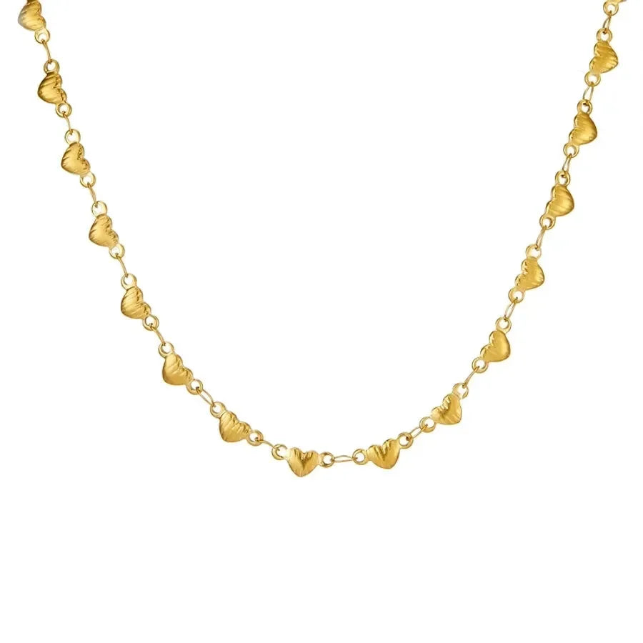 Vintage Style Exclusive Heart Shape Bracelet Necklace - Diatoms