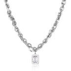 Diatoms Casual Hip-Hop Titanium Rhinestones Unisex Pendant - Diatoms