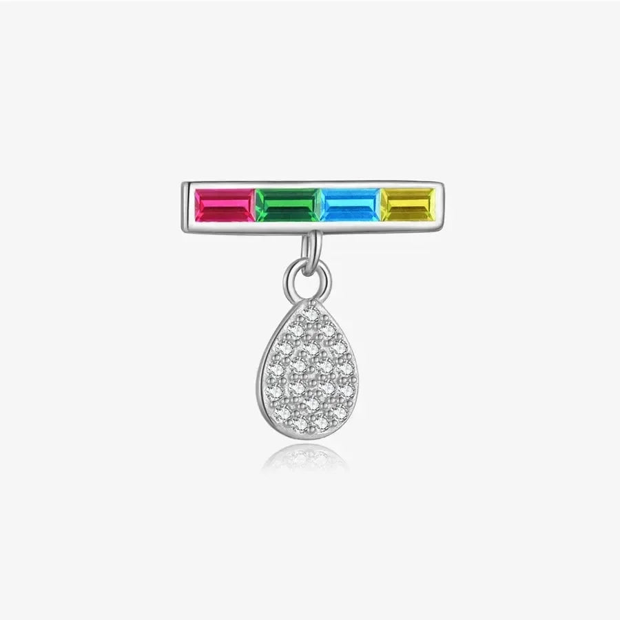 Vintage Style Silver Gemstones Earrings - Diatoms