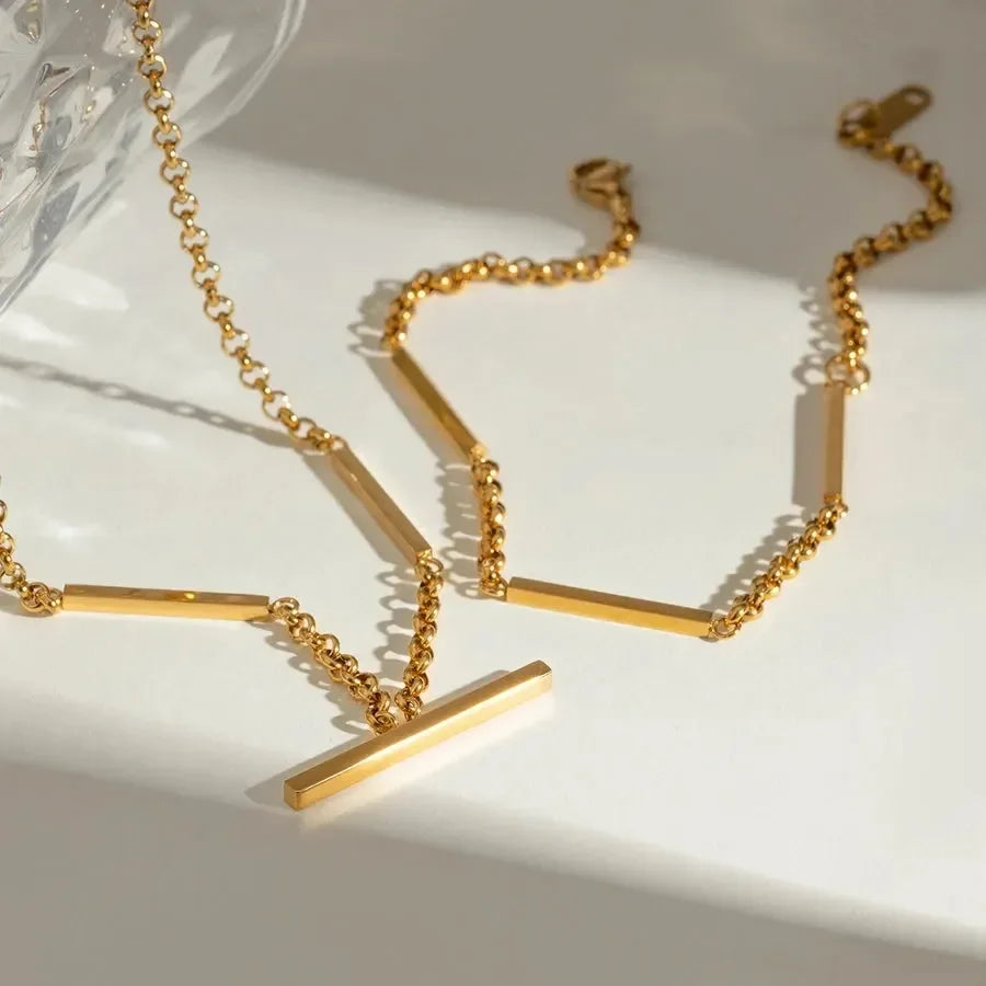 Luxy Rolo Necklace Cum Bracelet - Diatoms