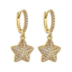 Midnight Gleam Drop Earrings - Diatoms