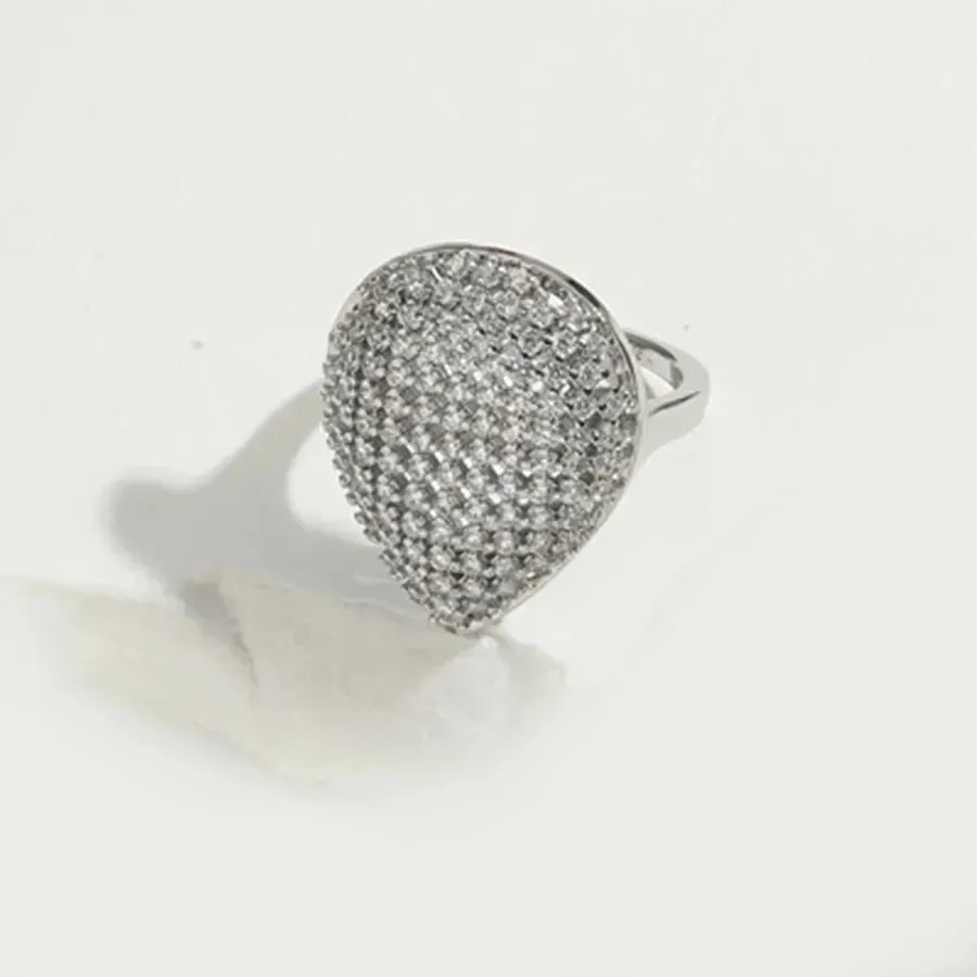 Dreamy Diamond Open Rings - Diatoms