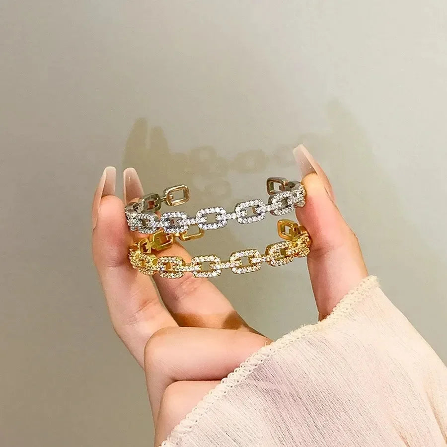 Sparkling Link Chain Bracelets - Diatoms