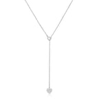 Luxy Interlocked Heart Shape Necklace - Diatoms