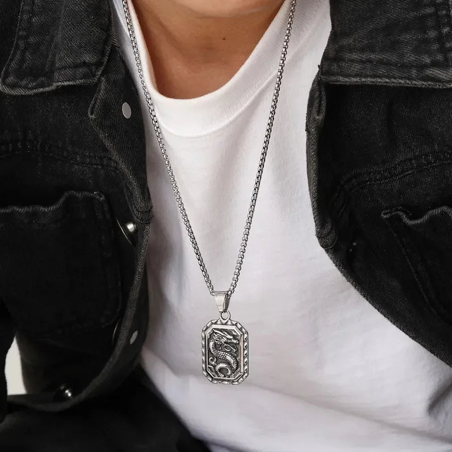 Classic Dragon Pendant - Diatoms