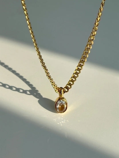 Modern Oval Chain Necklace