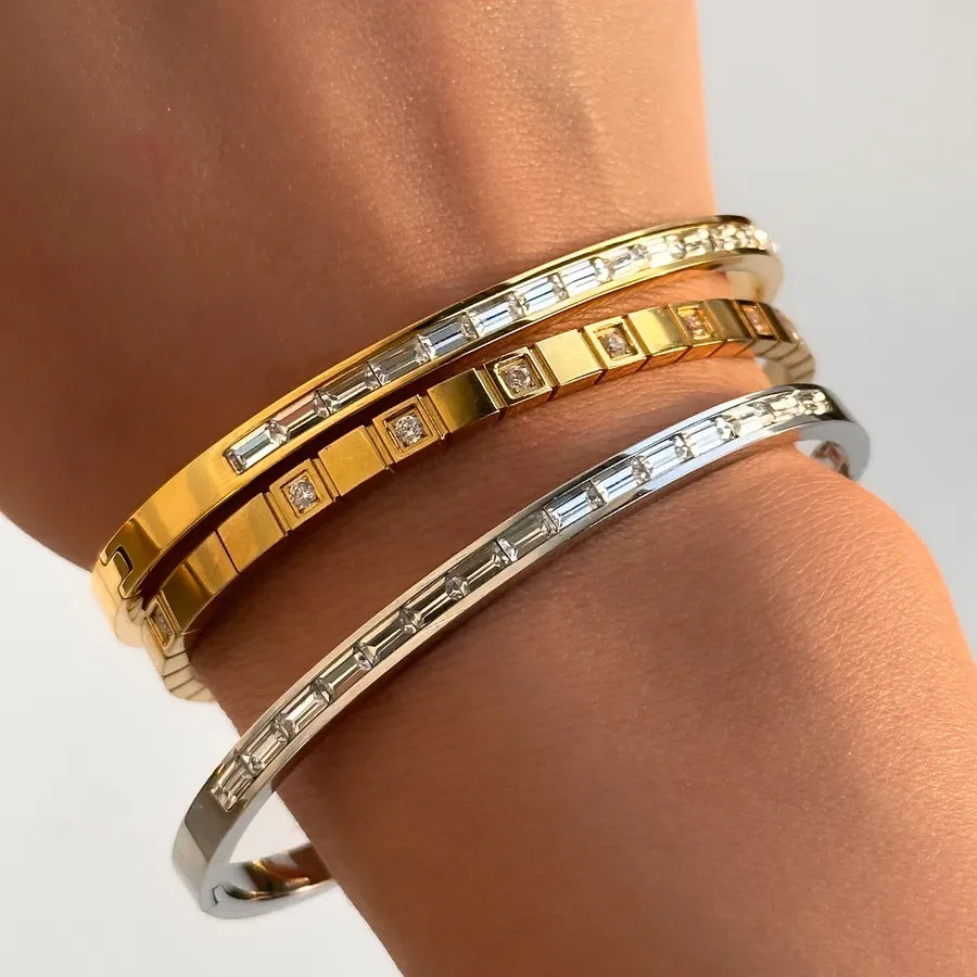 Shine Whisper Rhinestones Bracelets - Diatoms
