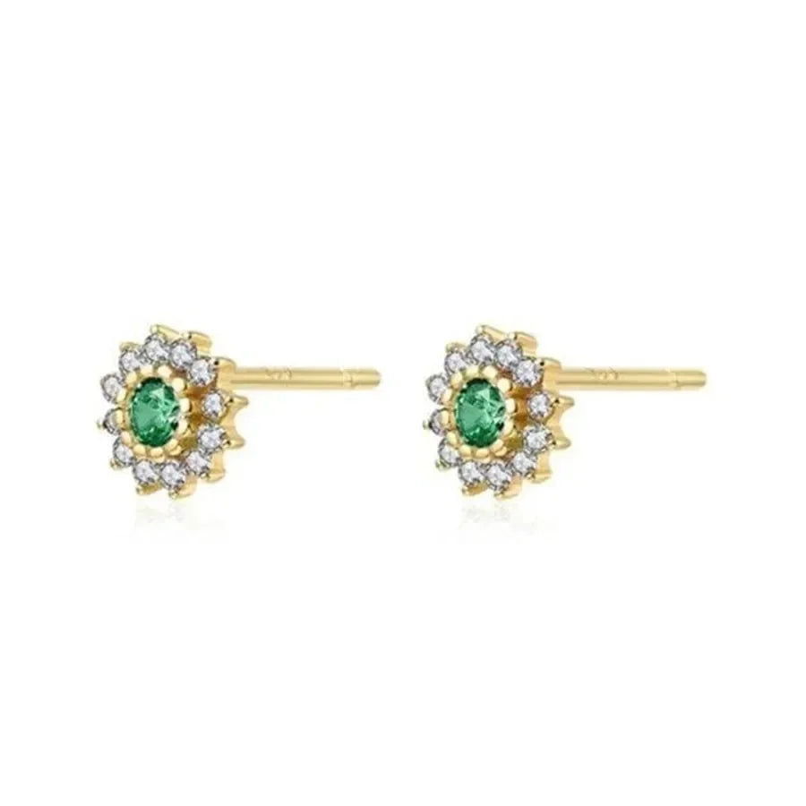 Tiny Tether Drop Earrings Ear Studs - Diatoms