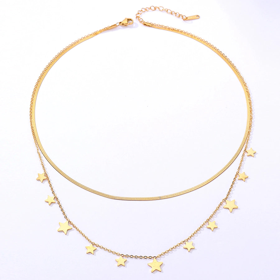 Star Layered Pendant Necklace