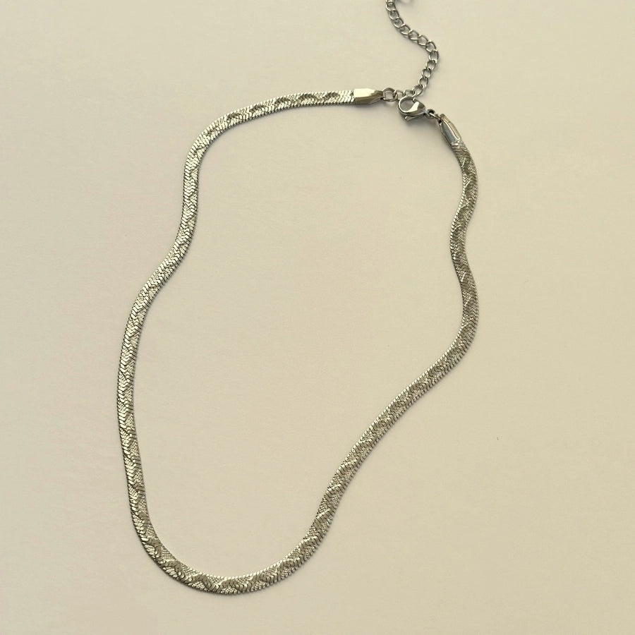 Classic Minimal Sleek Snake Chain Necklace