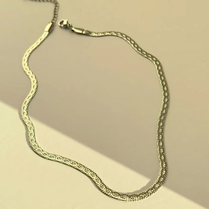 Classic Minimal Sleek Snake Chain Necklace