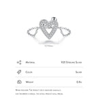 Luxurious Treasures Silver Inlay Adjustable Rings - Diatoms