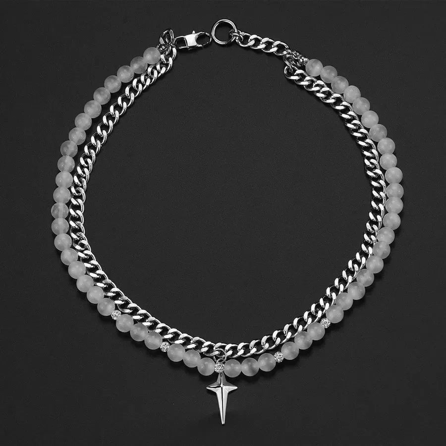 Diatoms Hip-Hop Star Unisex Layered Necklaces - Diatoms